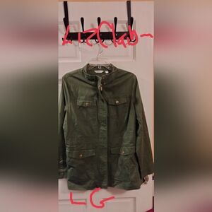 Liz Claiborne Olive Utility Jacket